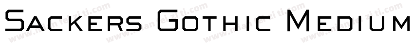 Sackers Gothic Medium字体转换